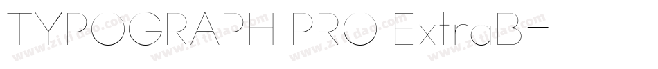 TYPOGRAPH PRO ExtraB字体转换